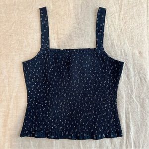 NWT Madewell smocked floral tank